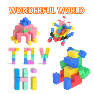 Juguete de Rompecabezas de Cubos Magnéticos de Plástico de la Serie Enchanted Creators 2025 al por Mayor, Conjuntos de Bloques de Construcción Ensamblados para Niños - Product Image 4