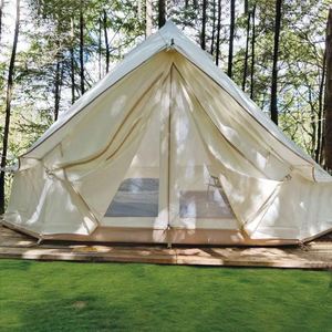 Carpa de Camping de Lujo para Exteriores, Impermeable, para las Cuatro Estaciones, de Hierro, con Tela de Poliéster y Algodón de 210G - Product Image 4