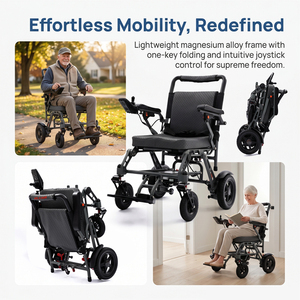 <span class=keywords><strong>รถ</strong></span><span class=keywords><strong>เข็น</strong></span><span class=keywords><strong>ไฟฟ้า</strong></span>สำหรับผู้ใหญ่แบบพกพาสำหรับการเดินทางทางอากาศที่ทำจากคาร์บอนไฟเบอร์  พร้อมจักรยาน<span class=keywords><strong>มือ</strong></span>สำหรับขับเคลื่อน - Product Image 2