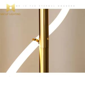 โคมไฟตั้งพื้นทำจากซิลิโคนลายโน้ตดนตรียาวสำหรับตกแต่งห้องนั่งเล่นดีไซน์เรียบง่ายนอกจากนี้ยังมีไฟ LED พื้นทันสมัย - Product Image 4