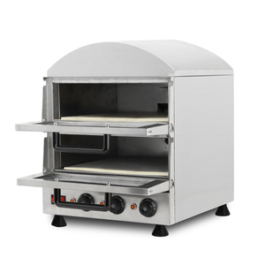 Four électrique commercial à deux niveaux grande capacité pour la cuisson <span class=keywords><strong>de</strong></span> gâteaux, pizzas, patates douces, poulet et huîtres - Product Image 2