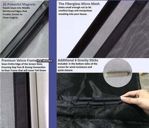 Zanzariera Magnetica Pieghevole in Poliestere per Porte e Finestre, Senza Mani, Anti-Insetti - Product Image 4