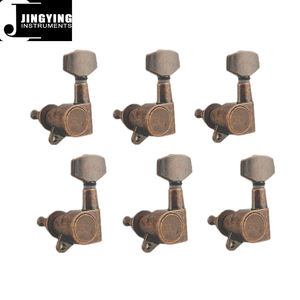 2024 <span class=keywords><strong>chevilles</strong></span> de réglage de guitare, têtes de machine de guitare électrique en bronze rouge avec alliage de verrouillage des cordes petite poignée <span class=keywords><strong>chevilles</strong></span> de réglage de guitare - Product Image 2