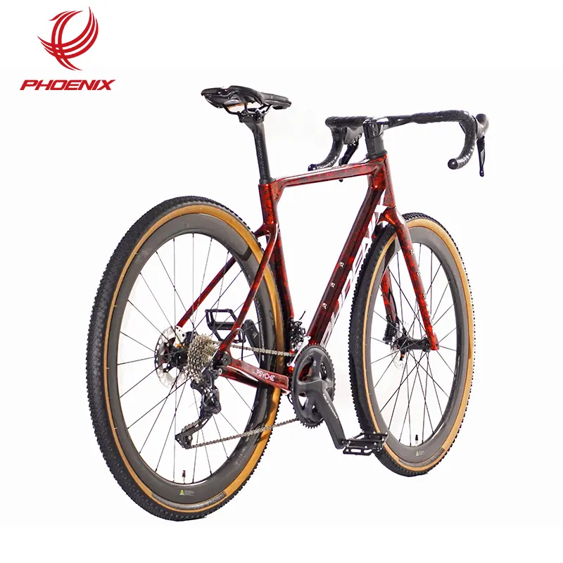 Phoenix Carbon Road Bike 700C Carbon Fiber Frame Bicycle 22 Speed Ultegra Derailleur Manufacturer Road Bike