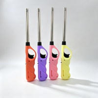 Briquet électronique en plastique rechargeable au butane, durable, pour camping et barbecue, prix usine, vente en gros, économique, marque DQ