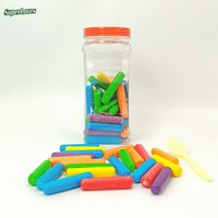 Super Mint Cool Chewing Gum Mixed Fruity Flavor Novelty Chalk Shaped Bubble Multi-Colored Sugar Kids Snacks Bulk Supply OEM