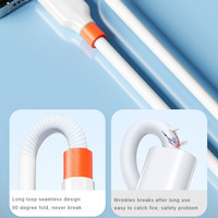 Kabel USB C Silikon Cair Ultra Fleksibel 1M 60W Pengisian Cepat Kabel Data USB C ke USB C untuk iPhone 16 15 Pro Max iPad Samsung