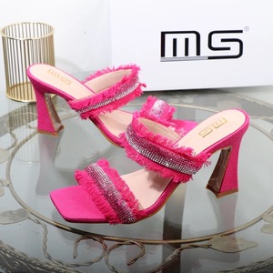 Sandalias Feminina Casual Female Shoes 2024 Fashionable <b>Block</b> Heels for Ladies - Product Image 5