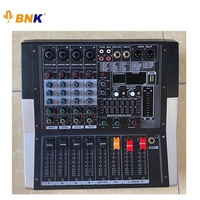 Mélangeur numérique amplifié BNK 4 canaux pour dj mélangeur de musique active dj console de mixage numérique professionnelle audio professionnel