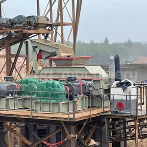 Rock Stone Kies Crushed Doppel walzen brecher Maschine Zwei-Rollen-Brecher Sand herstellungs maschine mit Fabrik preis - Product Image 3