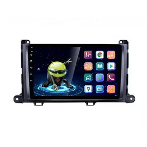 HD multimedia 9 inch android 9.1 Resolution 1024*600 Car DVD player GPS for Toyota Sienna 2011-2014