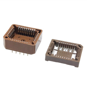 Connecteur Plcc 32P 44P 68P 84P à emplacement traversant, boîtier plastique, réceptacle pour puce IC, connecteur à quatre côtés - Product Image 1
