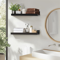 Étagère murale en bois en forme de L, étagères murales flottantes en bois pour la décoration de la chambre à coucher et du salon