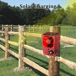 Đèn báo động an ninh năng lượng mặt trời, đèn <span class=keywords><strong>LED</strong></span> cảm biến chuyển động nhấp nháy bằng nhựa để xua đuổi gấu trúc, hươu, chồn hôi, gấu và chó sói - Product Image 4