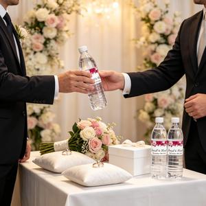 Etiquetas Personalizadas para Botellas de Agua, Etiquetas Adhesivas Impermeables para Bodas, Cumpleaños, Recuerdos de Fiesta - Product Image 5