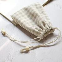 Sac à cordon en coton à motif personnalisé, nouveau style, écologique, anti-poussière, avec double cordon