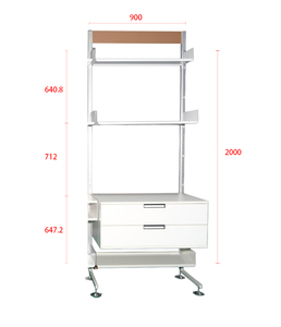 <strong>Wall</strong> <strong>Shelving</strong> <strong>Unit</strong> 606 Modular Storage Rack Standing Type <strong>Shelving</strong> System for Living Room Study Desk - Product Image 6