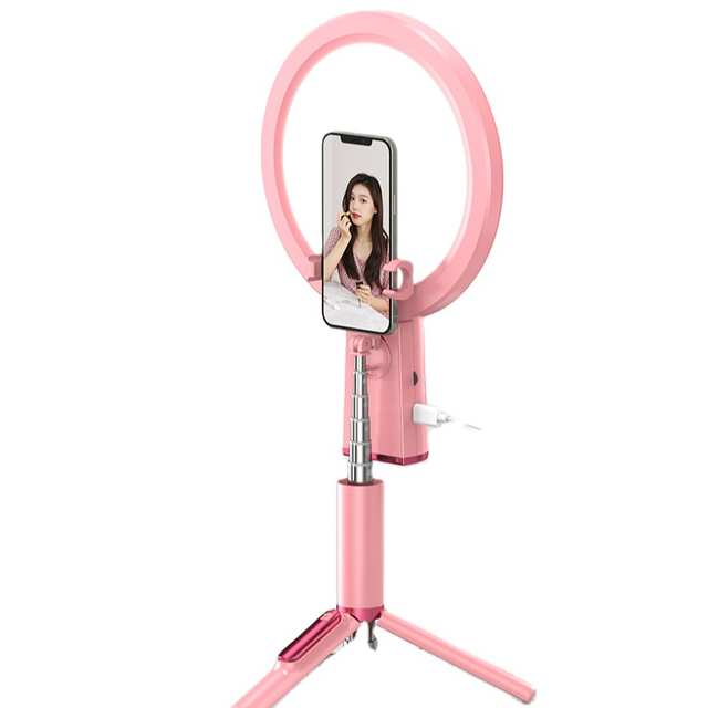 2023 Phantom Selfie Ring Fill Light New Wireless Mobile Phone Bracket Tripod with Live Broadcast Feature for Camera Application