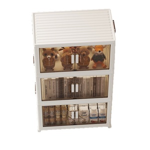 Gabinete de almacenamiento de múltiples capas plegable, armario de plástico para el hogar con vajilla para almacenamiento de juguetes y cajas - Product Image 5