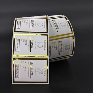 Tùy Chỉnh Lá Vàng In Ấn Logo Dán Và Mã <span class=keywords><strong>QR</strong></span> Nhãn Cá Nhân PVC Vinyl Dính Sản Phẩm Thực Phẩm Nhãn Không Thấm Nước Cuộn - Product Image 4