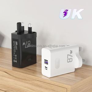 ที่ชาร์จแบตเตอร์ QC3.0 87W USB C + พอร์ตคู่สำหรับเดินทางหัวชาร์จเร็ว Type C ชนิด PD3.0สำหรับ iPhone 15อะแดปเตอร์ Android - Product Image 2