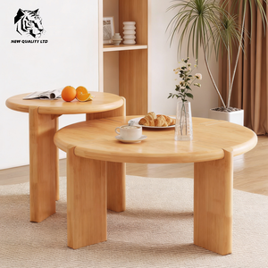 Mesa de centro de madera estilo tronco, diseño nuevo, fabricada en fábrica, a buen precio, personalizable, en stock, dropshipping, para sala de estar. - Product Image 1