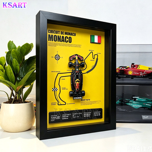Modèle de voiture de course en alliage Ksart F1, décoration murale 3D, cadre photo peint à la main, artisanat exquis pour garçons - Product Image 2