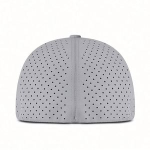 Gorra de Béisbol de Sarga de Algodón de 6 Paneles Sin Estructura, Gorra Snapback Lisa Ajustada con Orificio - Product Image 6