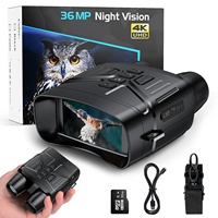 Teropong Penglihatan Malam Digital 4K Kacamata Penglihatan Malam Inframerah Jarak Pandang 400M Zoom Optik 5X OEM ODM