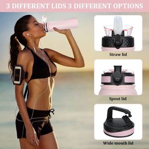 Leak Proof 750 Ml Double Wall Printed Stainless Steel Drinking Water <b>Bottle</b> Bpa Free Vacuum <b>Flask</b> With Straw Lid - Product Image 6