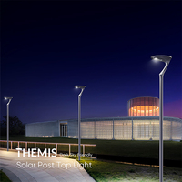 Lampe solaire LED pour poteau, résistante aux intempéries, IP65, pour jardins, parcs, sentiers et voies cyclables