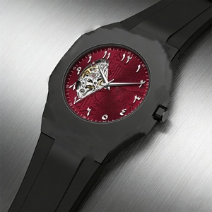 Montre à quartz à chiffres arabes de luxe, best-seller, OEM, analogique, automatique, montre-bracelet pour homme, montre en silicone - Product Image 4