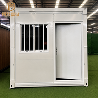 Bureau mobile préfabriqué moderne en acier ondulé de 20 pieds, conteneur pliable à montage rapide en 10 minutes pour chantier, magasin ou campement