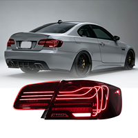 Feux arrière LED JY pour BMW Série 3 06-12 E92 avec lignes de style laser, clignotants, feux de freinage et feux de recul, feux arrière E92