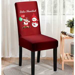 Forniture per decorazioni per feste da pranzo per la casa stampate coprisedili per sedie elasticizzato coprisedili fodera per sedia natalizia in poliestere - Product Image 5