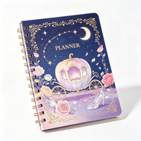 Carnet à spirale A5, 100 feuilles, bloc-notes personnalisé à couverture rigide pour les marchés européen et américain, papier ligné 80 g/m² pour événements