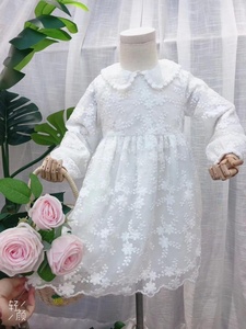 Otoño bebé chica vestido de encaje de peter pan vestidos de niños los niños coreanos boutiques de ropa de moda de lolite 51 - Product Image 2
