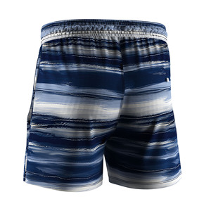 Shorts d'extérieur imprimés par sublimation avec deux poches latérales, antibactériens, pour hommes, plage, pêche, camping - Product Image 6