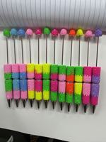 Perles à trou droit en argile lumineuse Yuang, très vendues, pour la création de porte-clés, colliers et accessoires de stylo DIY pour téléphones portables