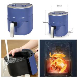 Friteuse à air électrique 6l avec bouton de contrôle de température réglable, vente en gros - Product Image 2