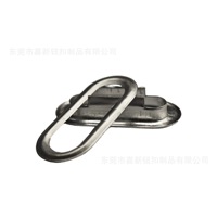 Boucles de fixation de cordons en fer chinois rétro, en forme de U, durables, finition mate, à insertion directe d'usine, pour la fixation de cordons