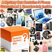 Boîte mystère premium garantie avec smartwatch, gadget technologique, 5 articles aléatoires, smartphone, tablette, console de jeu, pack en gros