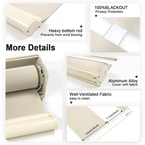 Waterproof Clear Built-In <strong>Horizontal</strong> Modern Electric Fabric Roll Small Window <strong>Blind</strong> Zebra Shades Blackout <strong>Blinds</strong> Plain Durable - Product Image 5
