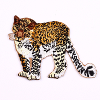 Patch brodé personnalisé de haute qualité en forme de crocodile animal, vente en gros