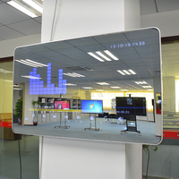 Guangzhou smart miroir de salle de bain led miroir magique tv