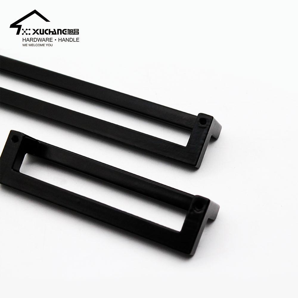 diseño negro accesorios de muebles de la manija del cajón del mando de aleación de Zinc de la manija de la puerta del armario
