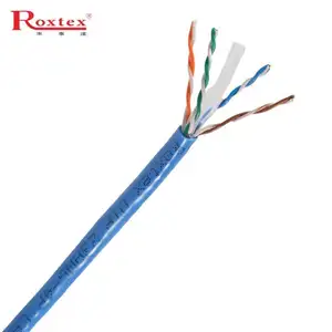 Buen rendimiento, muestras gratis, entrega rápida, cable Cat6, cable Ethernet de 305m, cable electrónico eléctrico para interiores