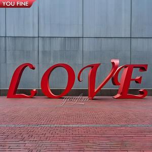Escultura <span class=keywords><strong>de</strong></span> Acero Inoxidable con Diseño Personalizado <span class=keywords><strong>de</strong></span> Arte Metálico para Exteriores, Estatua <span class=keywords><strong>de</strong></span> Letras <span class=keywords><strong>de</strong></span> Amor - Product Image 4