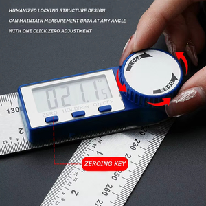 Herramienta Goniómetro Transportador electrónico Medidor digital Herramienta de medición de ángulo Regla multiángulo Herramientas de carpintería Medidor de ángulo Finde - Product Image 5