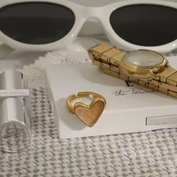 Femmes luxe Vintage 18K plaqué or acier inoxydable Afghan Jade anneau ouvert réglable fiançailles fête bijoux